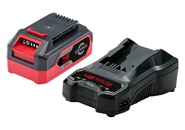 Aku ja laadija startkomplekt 48V 2Ah aku + 4A laadija 48SK96, Cramer