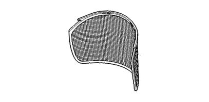 Vahetusvisiir kiivrile DYNAMIC Ergo nailonvõrk