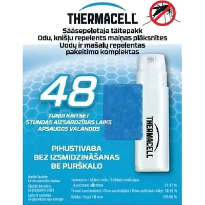 Sääsepeletaja täitekomplekt Thermacell 48 tundi