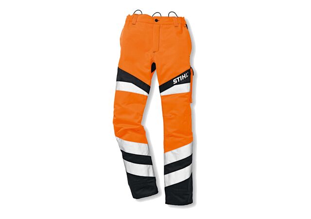 Võsalõikaja püksid FS Protect471 teetöölistele (oranž reflektor) 58