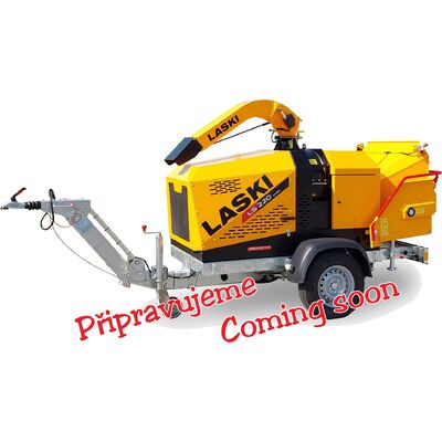 Puiduhakkur LASKI LS 220 DWBS (diiselmootor Kohler KDI 1903 TCR) mobiilne treileril, UUDIS!