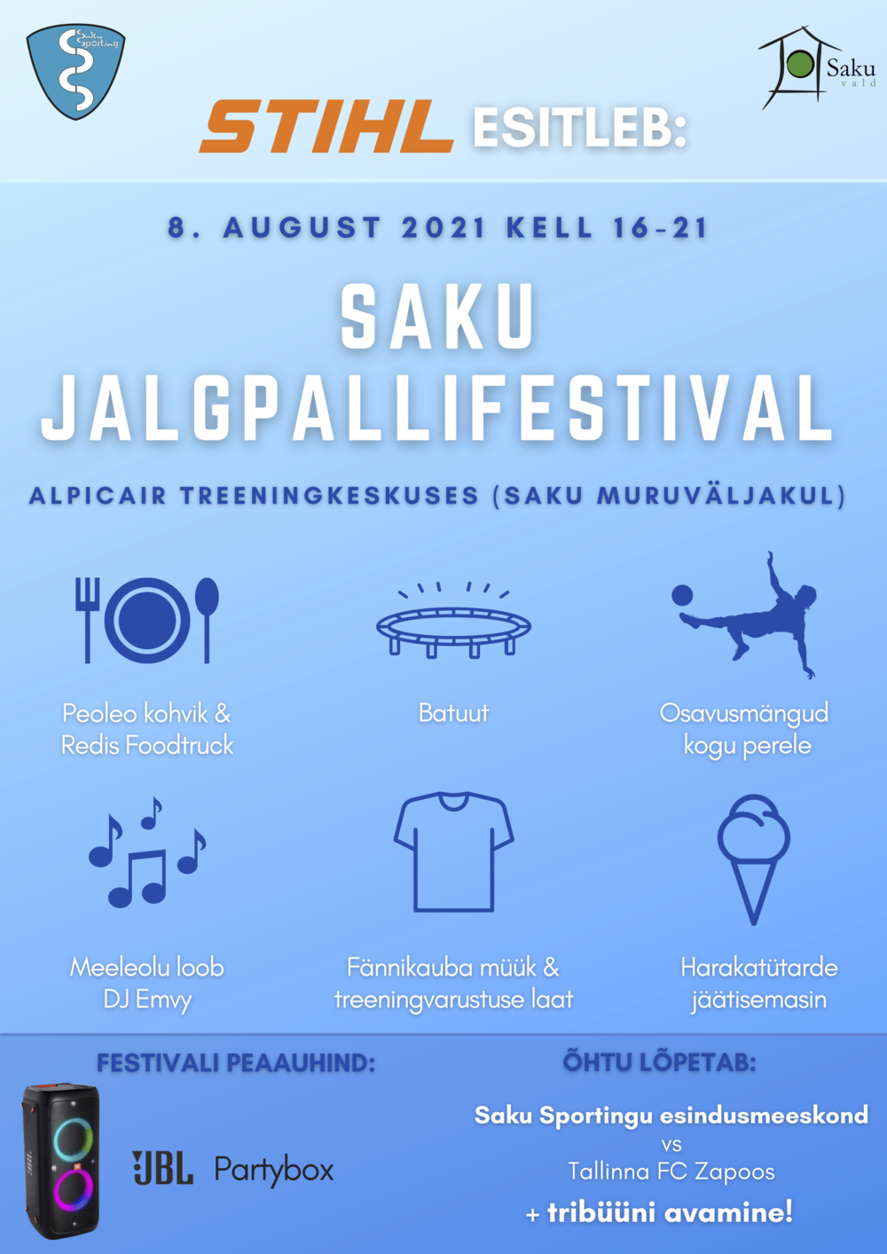 Pildid / Saku Sporting - Saku jalgpallifestival 2021 Aiatäh